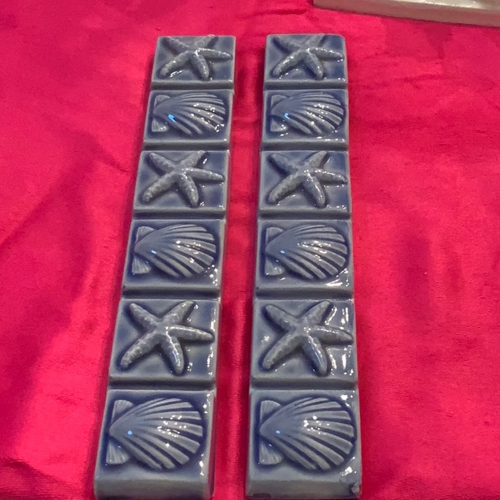 Two bars of handmade ceramic tile